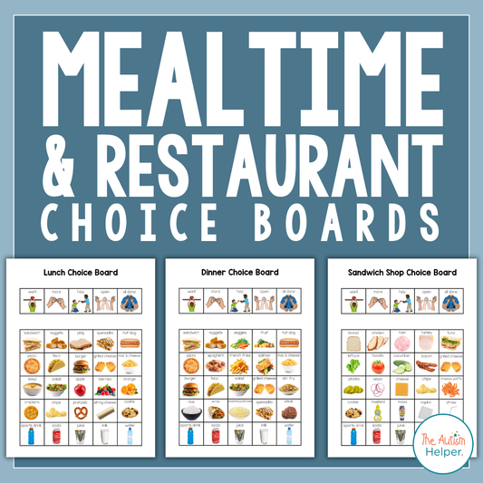 Mealtime and Restaurant Choice Boards