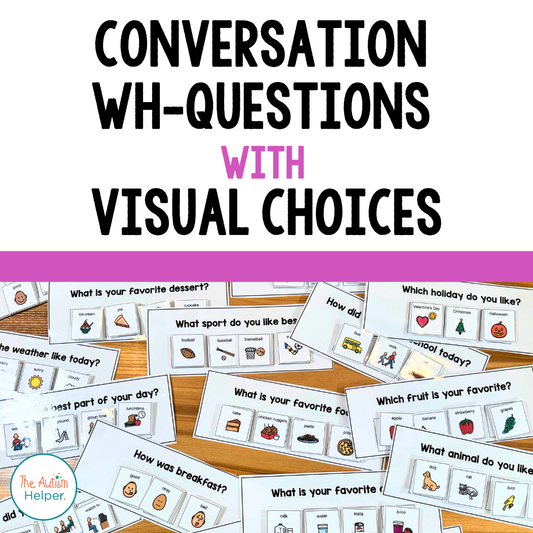 Conversation Wh-Questions with Visual Choices