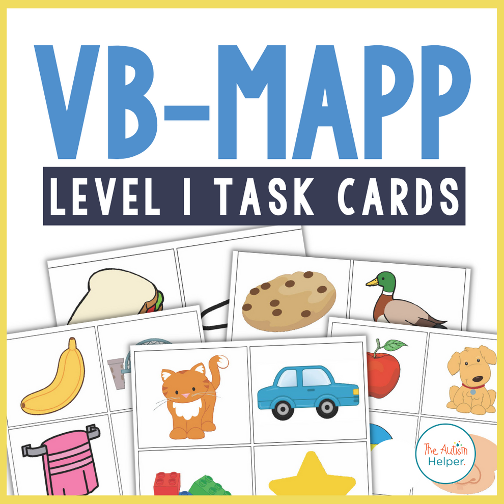 VB-MAPP Task Cards: Level 1 – The Autism Helper