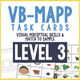 VB-MAPP Task Cards: Visual Perceptual Skills and Match to Sample Level 3 cover for VB-MAPP-aligned skill practice