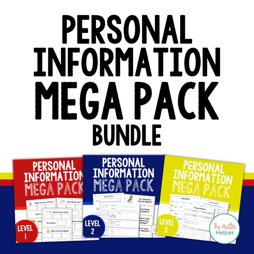 Personal Information Mega Pack {BUNDLE} – The Autism Helper