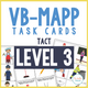VB-MAPP Task Cards: Tact Level 3 cover for VB-MAPP-aligned skill practice