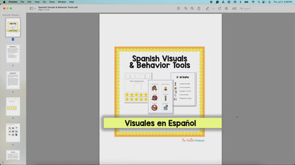 Spanish Visuals and Behavior Tools {Visuales en Español}