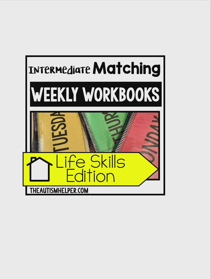 Intermediate Matching Weekly Workbooks - Life Skills