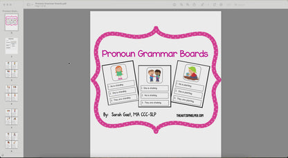 Pronoun Task Cards