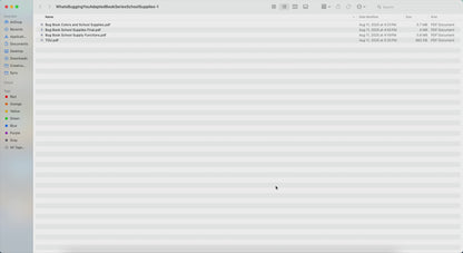 What's Bugging You? Adapted Book Series - School Supplies