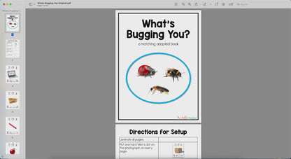What's Bugging You? Identical Matching Adapted Book