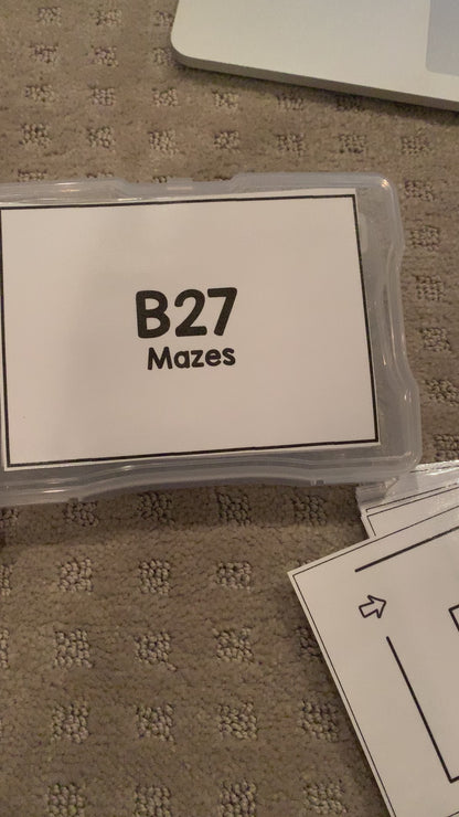 Maze Task Cards [ABLLS-R Aligned B27]