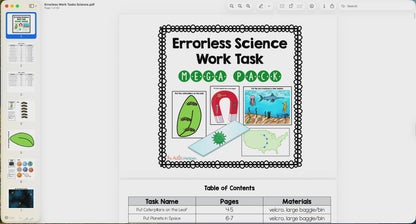 Errorless Science Tasks Mega Pack