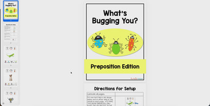 What's Bugging You? Preposition Adapted Book