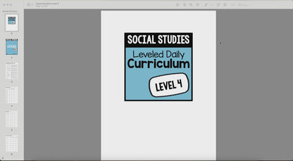 Social Studies Leveled Daily Curriculum {LEVEL 4}
