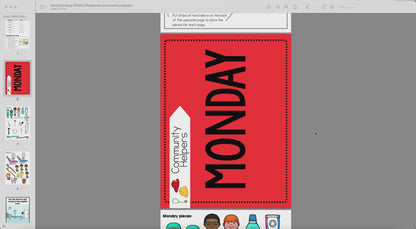 Easy Matching Weekly Workbooks - Community Helpers