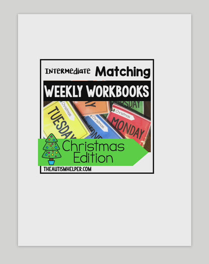 Intermediate Matching Weekly Workbooks - Christmas