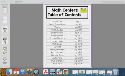 10 Math Centers for Special Education