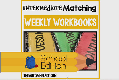 Intermediate Matching Weekly Workbooks - School Edition