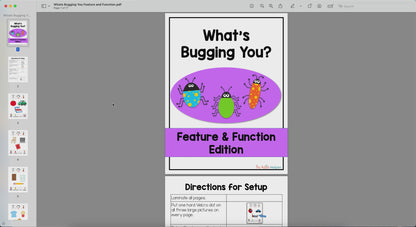 What's Bugging You? Feature & Function Adapted Book
