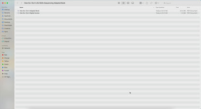 Life Skills Sequencing Adapted Book
