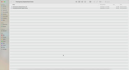 Thanksgiving Adapted Book Series