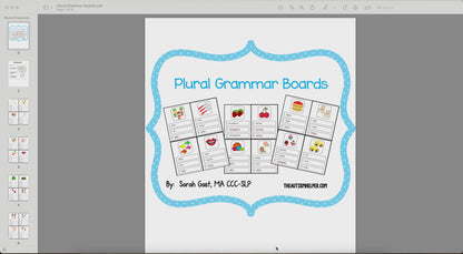 Regular & Irregular Plural Task Cards