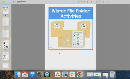 Winter File Folder Activities