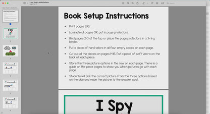 I Spy - Real & Make Believe Adapted Book