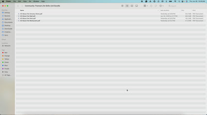Community Life Skills Unit BUNDLE