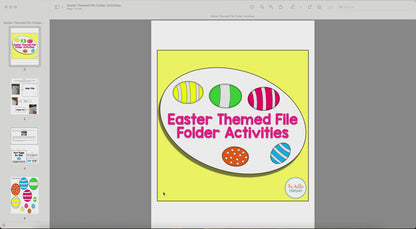 File Folder Activities for Easter