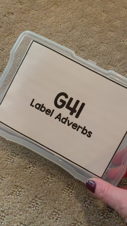 Adverb Task Cards [ABLLS-R Aligned G41]