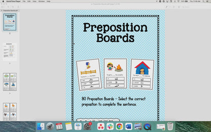 Preposition Task Cards