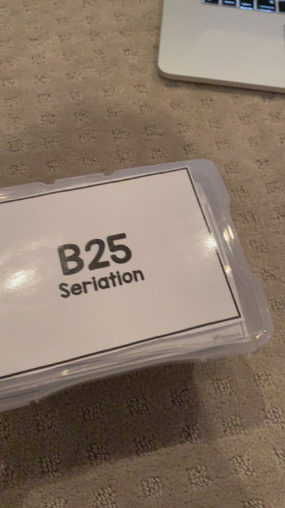 Seriation and Sequencing Task Cards [ABLLS-R Aligned B25, B26]