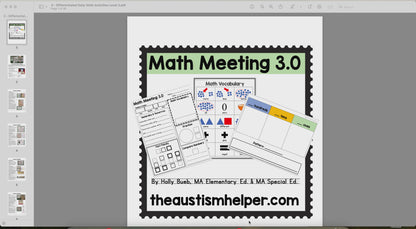 Differentiated Daily Math Activities Level 3