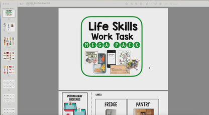 Life Skills Work Task Mega Pack