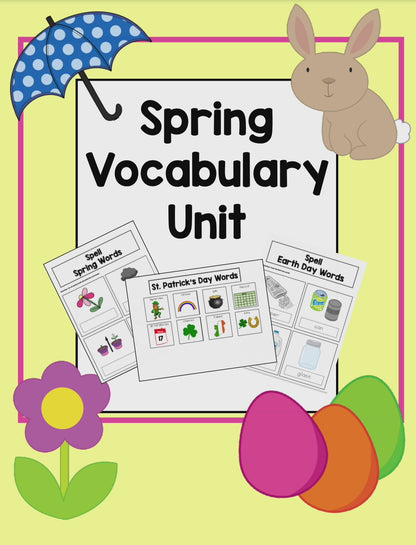 Spring Vocabulary Unit