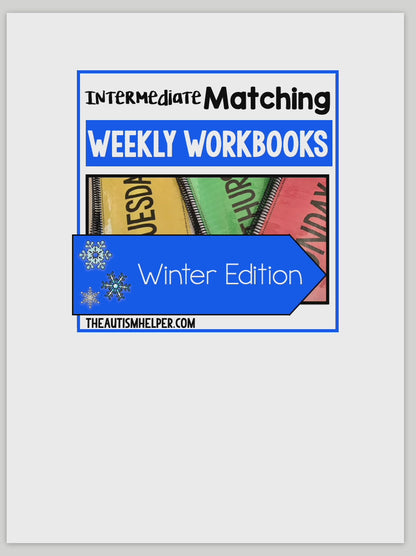 Intermediate Matching Weekly Workbooks - Winter