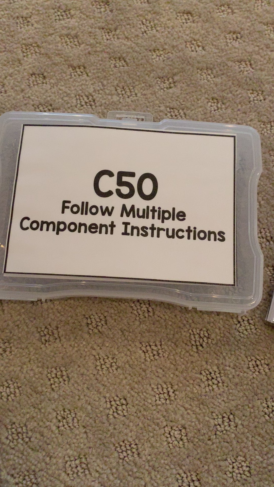 Following Directions Task Cards [ABLLS-R Aligned C50] – The Autism Helper