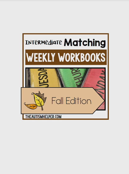 Intermediate Matching Weekly Workbooks - Fall