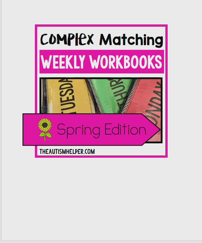 Complex Matching Weekly Workbooks - Spring Edition