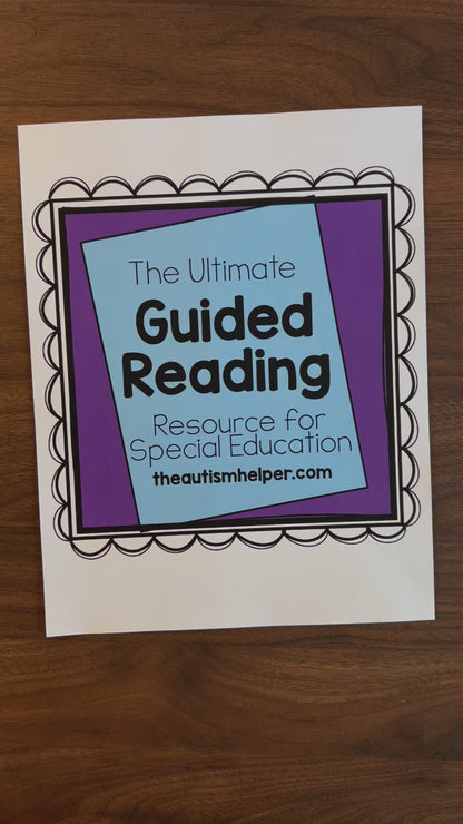 Ultimate Guided Reading Resource for Special Education