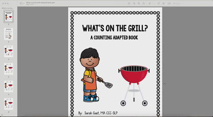 What's on the Grill? Counting Adapted Book