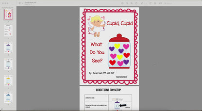 Cupid, Cupid - What Do You See? A Valentine's Day Adapted Book