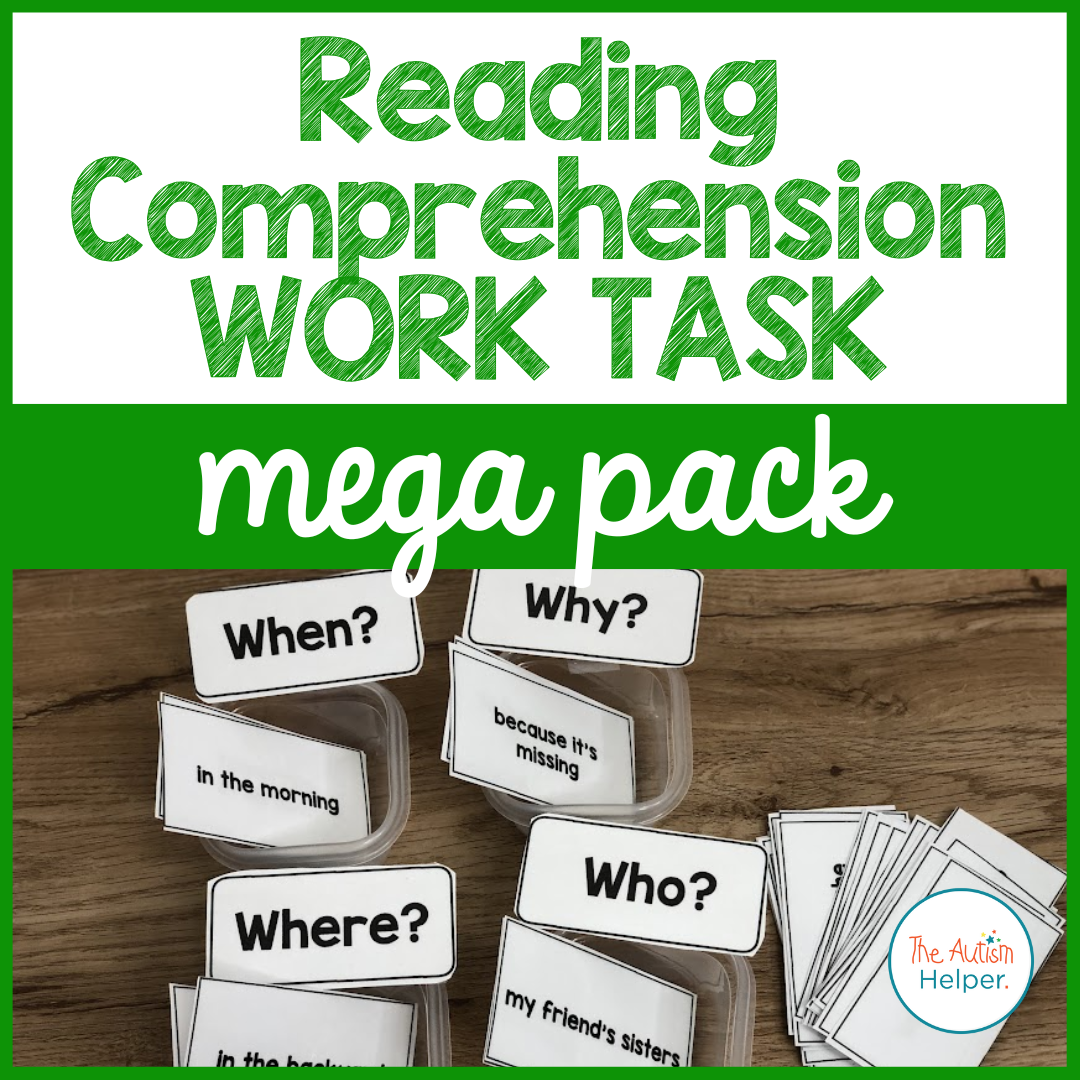 Reading Comprehension Work Task Mega Pack – The Autism Helper
