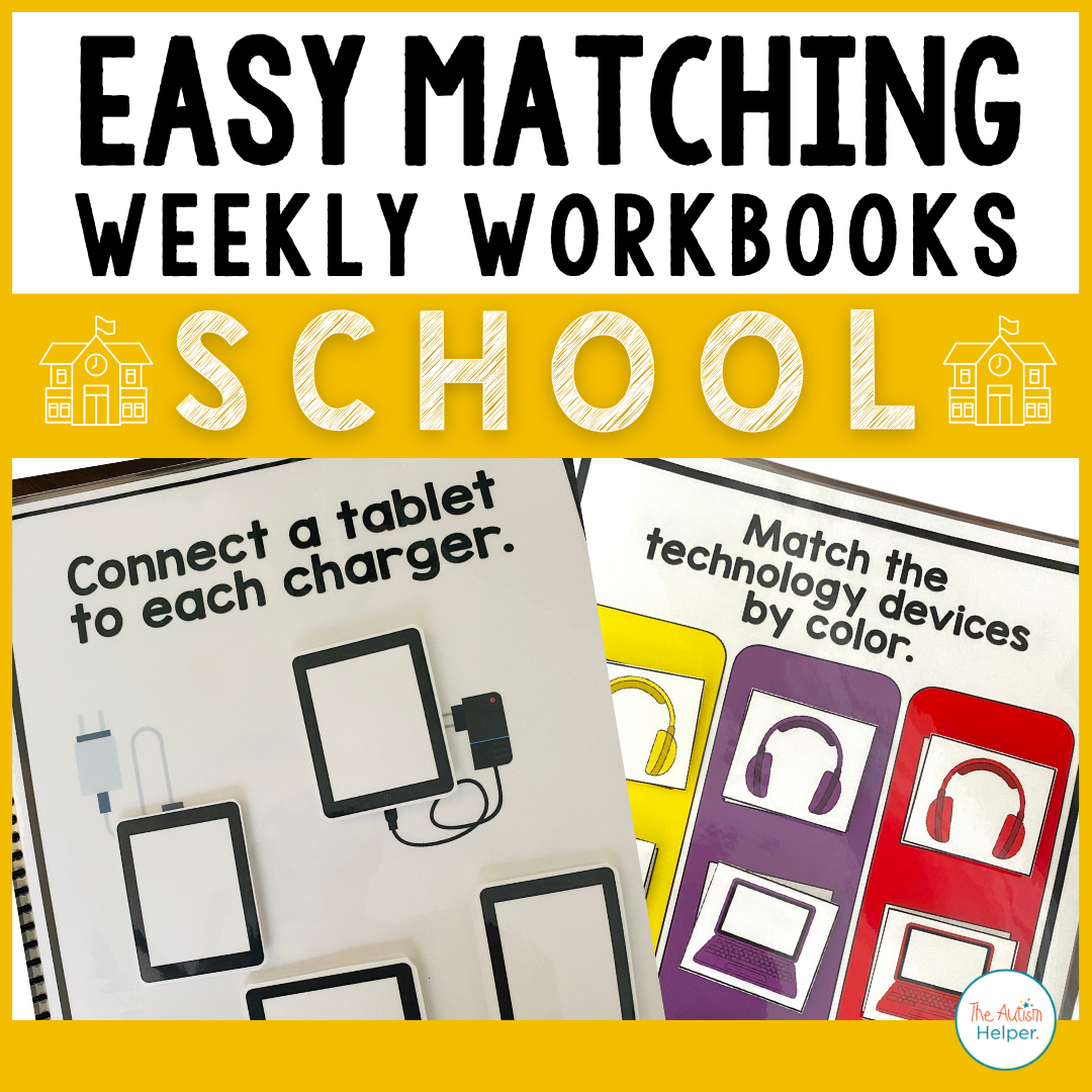 Easy Matching Weekly Workbooks - School Edition
