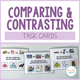 Comparing and Contrasting Task Cards cover with visual feature, function, and category examples