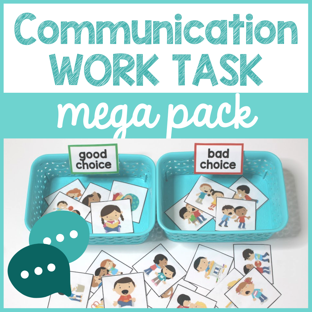 Communication Skills Work Task Mega Pack – The Autism Helper