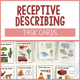 Receptive Describing Task Cards cover featuring feature, function, and category clues