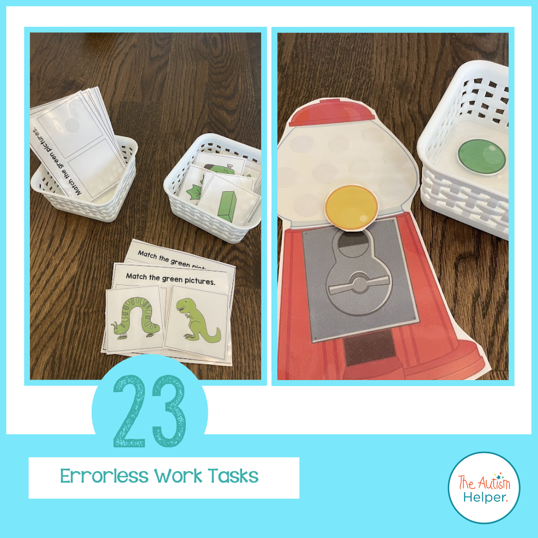 Math Errorless Task Errorless Work Task Mega Pack – The Autism Helper
