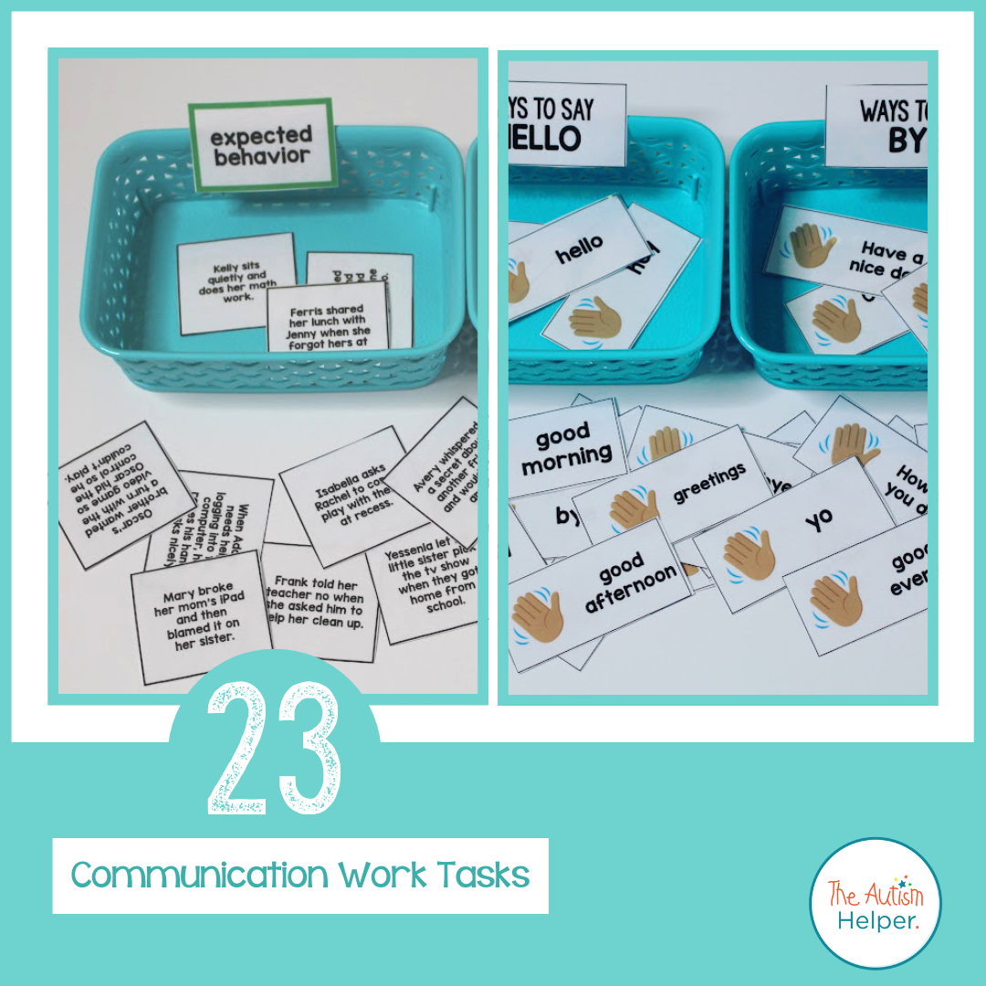 Communication Skills Work Task Mega Pack – The Autism Helper