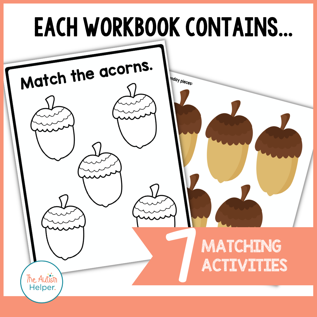 Easy Matching Weekly Workbooks - Fall Edition