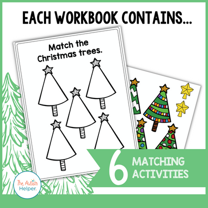 Easy Matching Weekly Workbooks - Christmas Edition