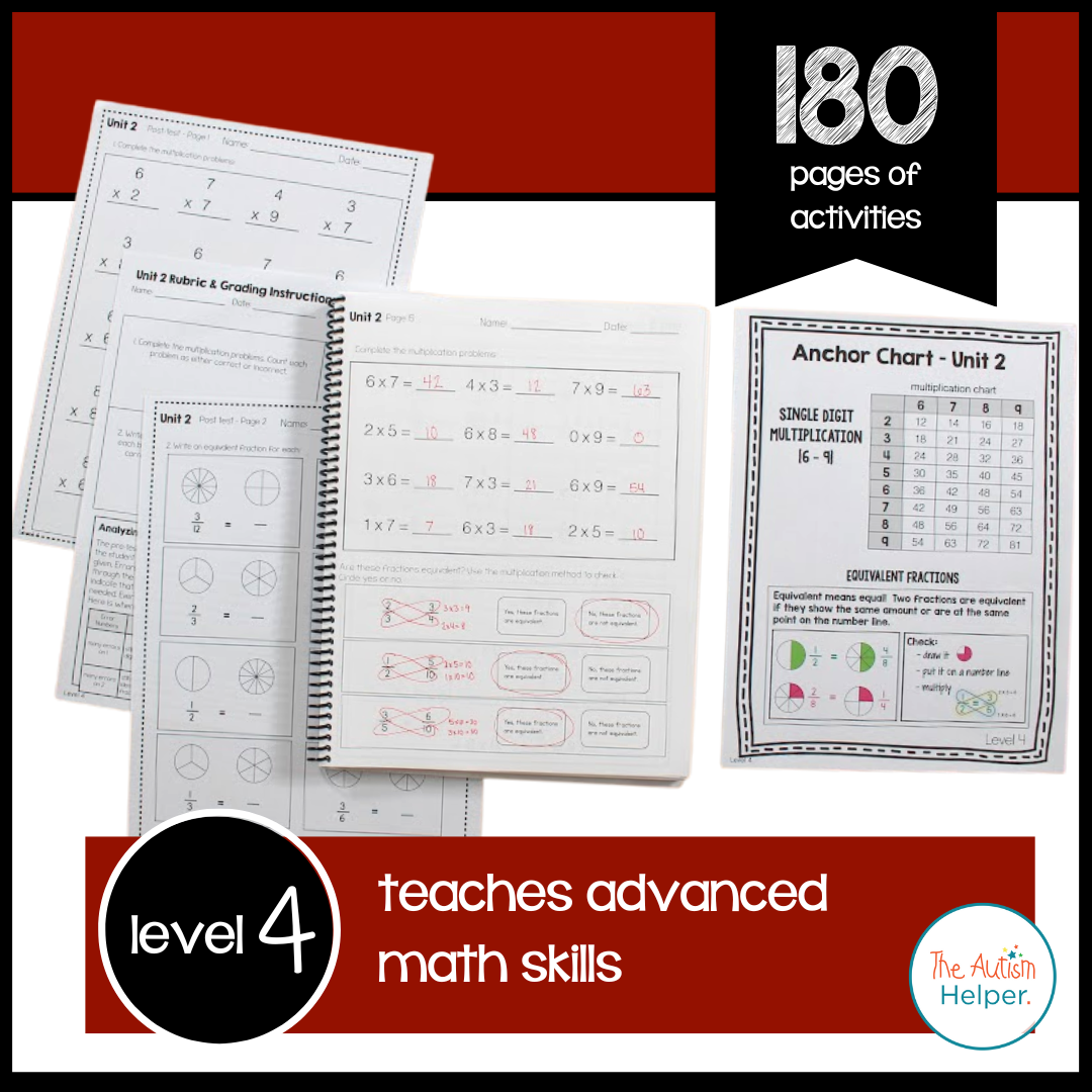 Math Leveled Daily Curriculum {LEVEL 4}
